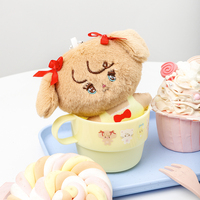 Boîte surprise en peluche Mikko Sweetheart Cup, jouet mystère sous licence, tasse de qualité alimentaire et porte-clés doux, amusant pour les enfants et les adultes