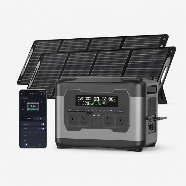Solar Generator Set 300W-5120W Powerstation LiFePO4 Solar Generator Customized Plug Portable Power Station for Emergency