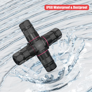 Connecteur CE/UL/SAA M20, câble d'alimentation 25A, type X, croisé, 3 voies, étanche IP68, connecteur de câble d'alimentation 3 broches pour éclairage de <span class=keywords><strong>jardin</strong></span> - Product Image 3