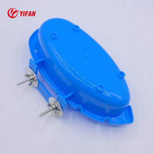 Bol à nourriture pour pigeons en plastique PP bleu, mangeoire pour oiseaux d'intérieur, voyage, petits oiseaux, pigeons, durable, facile à nettoyer, outil d'alimentation pour animaux de compagnie - Product Image 4