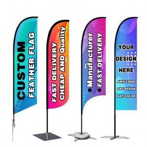 Banderas Publicitarias de Exterior de Alta Calidad, de Poliéster, Personalizadas, de Una o Dos Caras, con Diseño de Pluma - Product Image 5