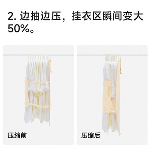 Clothing Organizer Hanging Foldable Storage Bag Rectangle Non Woven Fabric Dustproof Moisture Proof Bedroom Use - Product Image 4