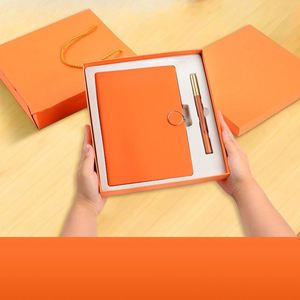 Wholesale Custom Leather Journal <b>Diary</b> <b>Notebook</b> Set Luxury Business Office Promotional Corporate Gift Items With Pen - Product Image 3