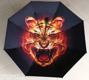 "Croissance heureuse" Bien-être public <span class=keywords><strong>Parapluie</strong></span> blanc promotionnel pour enfants - Product Image 3