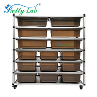 Système de rayonnages pour serpents, bacs d'élevage en plastique, rayonnages métalliques pour reptiles