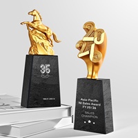 Trophée en résine haut de gamme personnalisé en forme d'encensoir créatif, pour employé exceptionnel, commémoratif, trophée de champion en résine