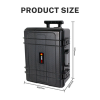 Valise de transport rigide de haute qualité, étanche, pour équipement de sécurité, avec roulettes