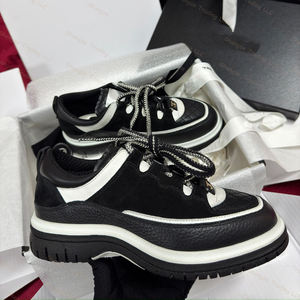 Nouvelles chaussures de marche décontractées de luxe à lacets, en cuir véritable, semelle intermédiaire résistante, printemps, automne, hiver, mode homme et femme - Product Image 4