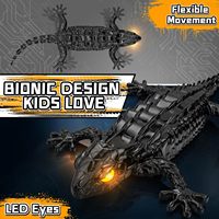 Dwi Dowellin RC Gecko grimpeur mural, lézard rampant mural rechargeable pour jouets d'enfants, 360° °   Robot télécommandé rotatif
