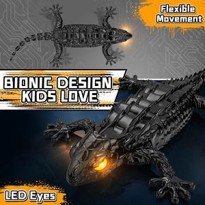 Dwi Dowellin RC Wall Climbing Gecko, Rechargeable Wall Crawler <strong>Lizard</strong> for Kids Toys, 360&deg; Rotating <strong>Remote</strong> <strong>Control</strong> Robot - Product Image 3