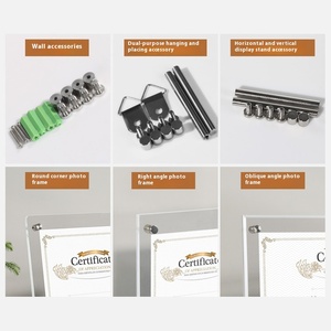 A4 plexiglass ủy quyền thư giấy chứng nhận khung Acrylic Pha lê bảng hình ảnh khung giấy phép kinh doanh Khung kính - Product Image 3