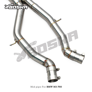 Tubo de Escape Central SUS304 de Fábrica para BMW M3 F80 M4 F82 3.0T 2014-2019 con Tubo en Z de Igual Longitud - Product Image 3