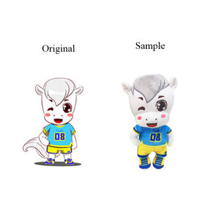CustomPlushMaker, Fabricante OEM de Peluches Personalizados Baratos, Animales de Peluche Suaves Bordados, Caballos de Dibujos Animados, Terneros Lindos, Muñecos de Peluche de Caballo - Product Image 2