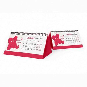 Calendario de Escritorio Personalizado con Logotipo, Calendario Mensual con Base - Product Image 1