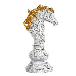 Décorations d'échecs Reine Roi Cheval Style Shabby Chic en Résine Synthétique pour la Maison et le Salon – Lot Multi-Pièces - Product Image 5