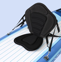 Siège gonflable pour planche à pagaie avec dossier pliable en tissu – Chaise de plage confortable pour kayak en mer et détente sur le rivage