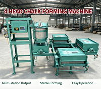 Machine de moulage de craie blanche et de couleur Machine de fabrication de craie manuelle 4 machines à craie de moule