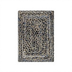 Alfombra Trenzada de Yute y Denim, Alfombra de Yute, Alfombra de Denim, Alfombra Trenzada de Denim Natural, Alfombra Fusión de Yute y Denim, Denim Ecológico y Yute - Product Image 1