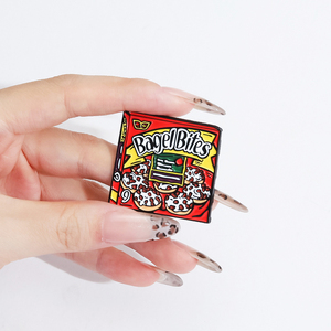 Thực Phẩm Trâm Bánh Pizza Đậu Đỏ Bánh Khoai Tây Chip Hot Dog Kim Loại Huy Hiệu Món Quà Nhỏ Bán Buôn Hat Pins Cho Mũ Trang Trí Trâm Cài Ve Áo - Product Image 1