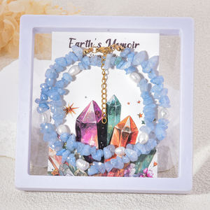 Collier de perles naturelles d'aquamarine et de perles d'eau douce pour femme, bijoux de mode pour boutiques et usage quotidien - Product Image 6