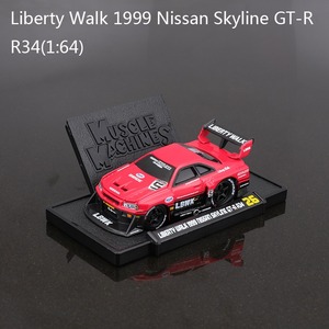 Venta caliente 1:<span class=keywords><strong>64</strong></span> juguetes de coches de Metal GTR R34 Wagon Sport S1 juguetes de aleación modelo de coche de simulación para colección de niños y adultos - Product Image 2