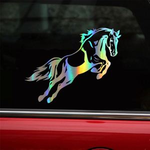 <span class=keywords><strong>Pegatina</strong></span> de vinilo para <span class=keywords><strong>coche</strong></span>, 19,1x15,2 cm, <span class=keywords><strong>caballo</strong></span> saltador poderoso, <span class=keywords><strong>pegatina</strong></span> divertida, calcomanía reflectante láser, pegatinas 3D para decoración de <span class=keywords><strong>coche</strong></span> y motocicleta - Product Image 4