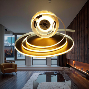 5m COB <span class=keywords><strong>LED</strong></span> Strip ánh sáng 320led Flex linh hoạt TV đèn nền ấm trắng thông minh chiếu sáng Strings 12V/24V 12 mét PCB DC 5V nhà sản xuất - Product Image 3