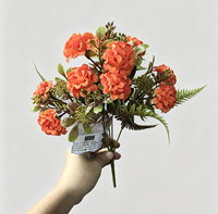 Bouquet d'hortensias artificiels à 5 têtes, fausse fleur en soie, bouquet d'hortensias artificiels, décoration de la maison, décoration de table de mariage