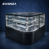 Vitrine Réfrigérée d'Angle en L Personnalisée pour Pâtisseries, Gâteaux et Desserts – Idéale pour Cafés et Boulangeries