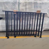 Balustrade en acier thermolaqué pour extérieur, garde-corps pour escalier