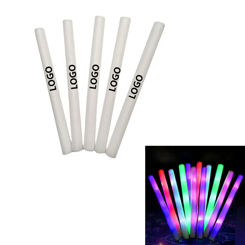Özel renkli 3 modelleri değiştirmek yanıp sönen köpük Led parlayan Sticks Cheer sahne konser işık parti aksesuarları için Sticks