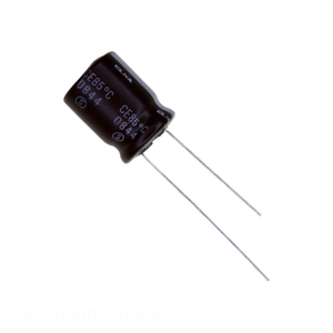 Distribuidor Autorizado 100 uF RFS-16V101MH3 # Condensador de Aluminio de 5 Orificios, 100UF, 20%, 16V, Radial TH - Product Image 1