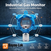 Detector de Gas de Dióxido de Azufre Industrial a Prueba de Explosiones, Monitor Fijo de SO2 con Pantalla LCD, Alta Precisión, 1 Año de Garantía, para Laboratorio
