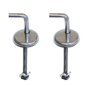 Kit de bisagras de repuesto S108K para asientos de inodoro, herrajes de montaje con tornillos metálicos ajustables - Product Image 1