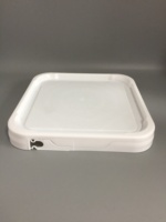 Seau carré en plastique de qualité alimentaire, pour l'emballage, seau à peinture, 10 pièces de 20 litres