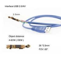 0.3mp HD petit mini module de caméra endoscope d'inspection médicale industrielle usb pour l'inspection d'égout réparation de climatisation de voiture