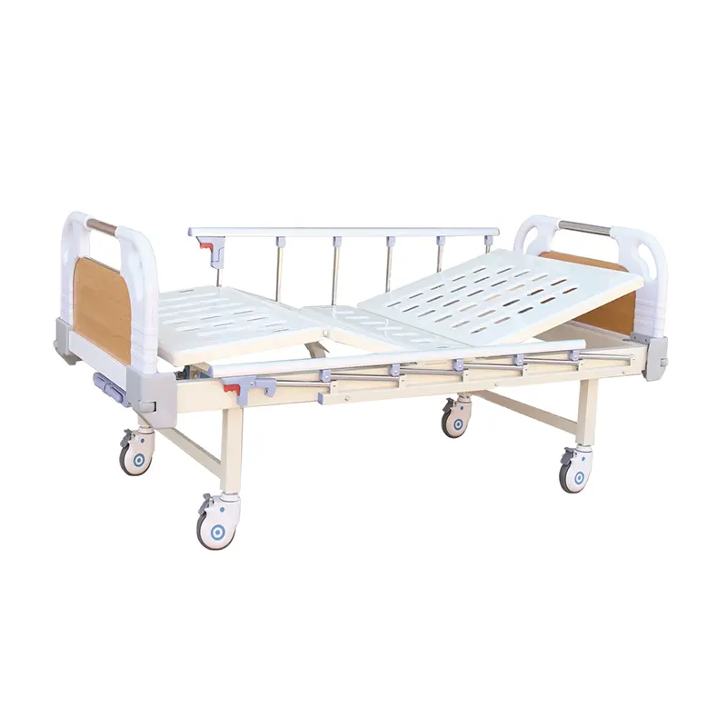ダブルロッキングハンドル病院用ベッド工場直販マニュアル2機能医療用ベッド