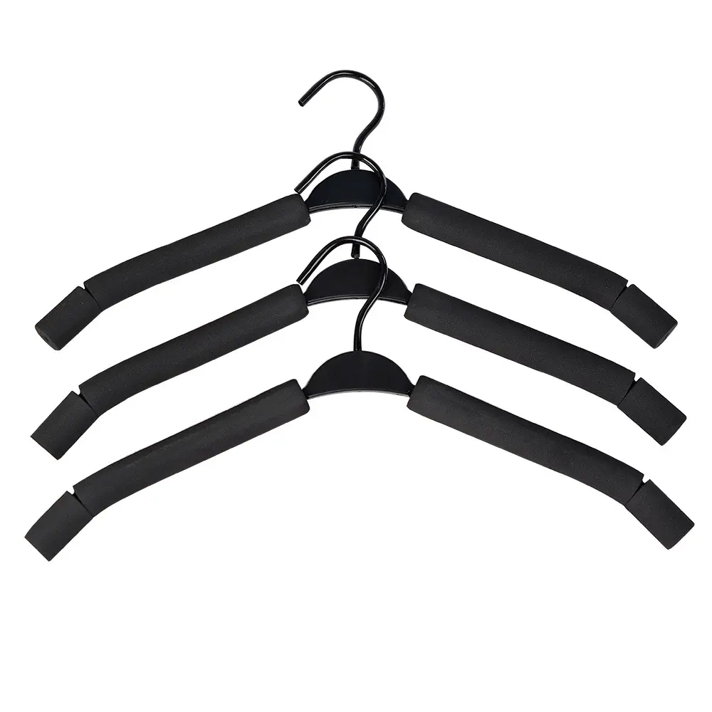 Hot Sale Custom Multifunctional black Foam Eva Upholstered Non Slip Non-marking Hanger Saves Space