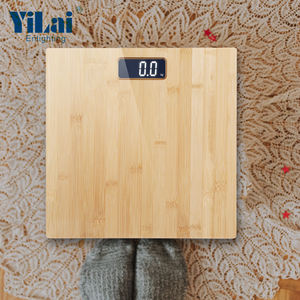 Regali personalizzati bilancia pesapersone per bagno 15mm bilancia per piattaforma personale in bambù naturale Kg/lb/st - Product Image 5
