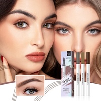 Microblading tatouage stylo à sourcils étanche fourche pointe crayon à sourcils longue durée 3 couleurs nu Fine croquis liquide crayon à sourcils