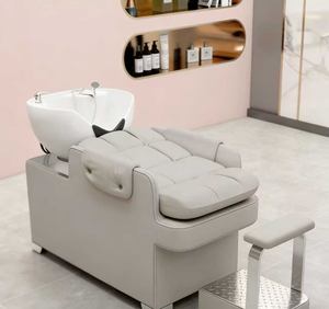 Lit de lavage de cheveux haut de gamme pour salon de coiffure, avec massage et fonctions de rinçage, semi-inclinable, exclusivité salons de beauté et coiffure - Product Image 6