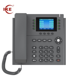 <span class=keywords><strong>Téléphone</strong></span> <span class=keywords><strong>IP</strong></span> VOIP de luxe avec identification de l'appelant, écran de 2,8 pouces, messagerie vocale, WiFi, alimentation PoE, sans fil, pour la communication en entreprise et au bureau - Product Image 1