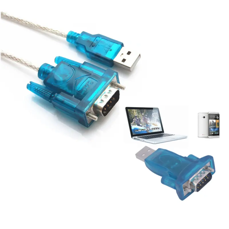 Kabel Serial USB A ke DB9 USB ke konsol kabel jantan ke jantan 0.8 meter sakelar AP kabel debug USB ke RS232