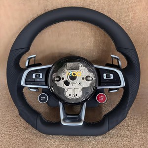 Volante de Cuero en Oferta para Volkswagen Golf 7 <span class=keywords><strong>GTI</strong></span> Golf R MK7 para VW <span class=keywords><strong>Polo</strong></span> <span class=keywords><strong>GTI</strong></span> Jetta Passat B8 Tiguan Sharan Touran - Product Image 4