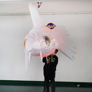 <span class=keywords><strong>Waha</strong></span> Lifting Mascota Animal de Dibujos Animados Inflable con Luz LED de Pez, 8-10 pies, Decoración Inflable de Oxford/PVC para Uso Comercial en Carnavales - Product Image 2