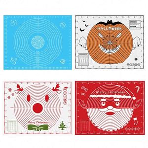 40*50cm 0.40mm Thickness Non-stick Silicone Pastry <b>Mat</b> for Dough <b>Rolling</b> Baking Pastry Tools Heat Resistant Kneading Dough Sheet - Product Image 2
