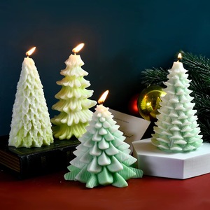 Moules en silicone en forme de sapin de Noël pour bougies et savons DIY, moule en résine époxy pour kits de fabrication de bougies pour décorations de Noël - Product Image 5
