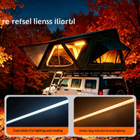 Tente de toit de véhicule portable avec ouverture latérale, en ABS, imperméable, pour le camping en plein air et les loisirs