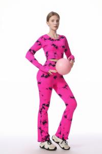 Ensemble de yoga de haute qualité, respirant, réversible, couleur unie, personnalisable, décontracté, pour femmes, ensemble de <span class=keywords><strong>fitness</strong></span> 2 pièces - Product Image 5