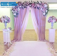 Système de support robuste ESI réglable pour rideaux et tentures, idéal pour mariages, expositions, fêtes et événements